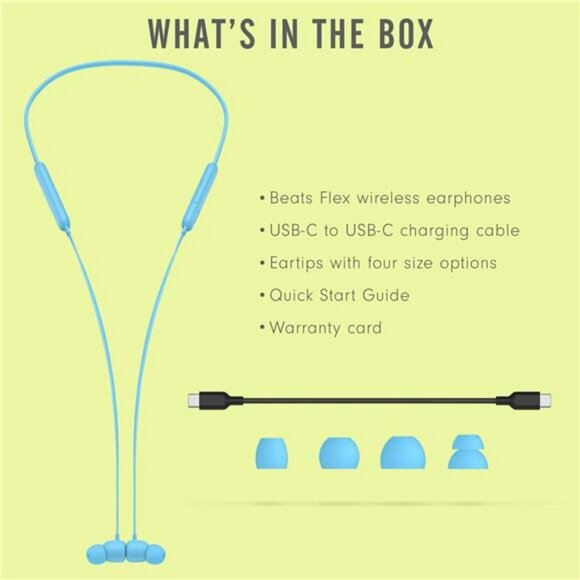 Wireless Bluetooth Earbuds Built In Mic Magnetic 12Hr Battery Flame Blue - Picture 6 of 7